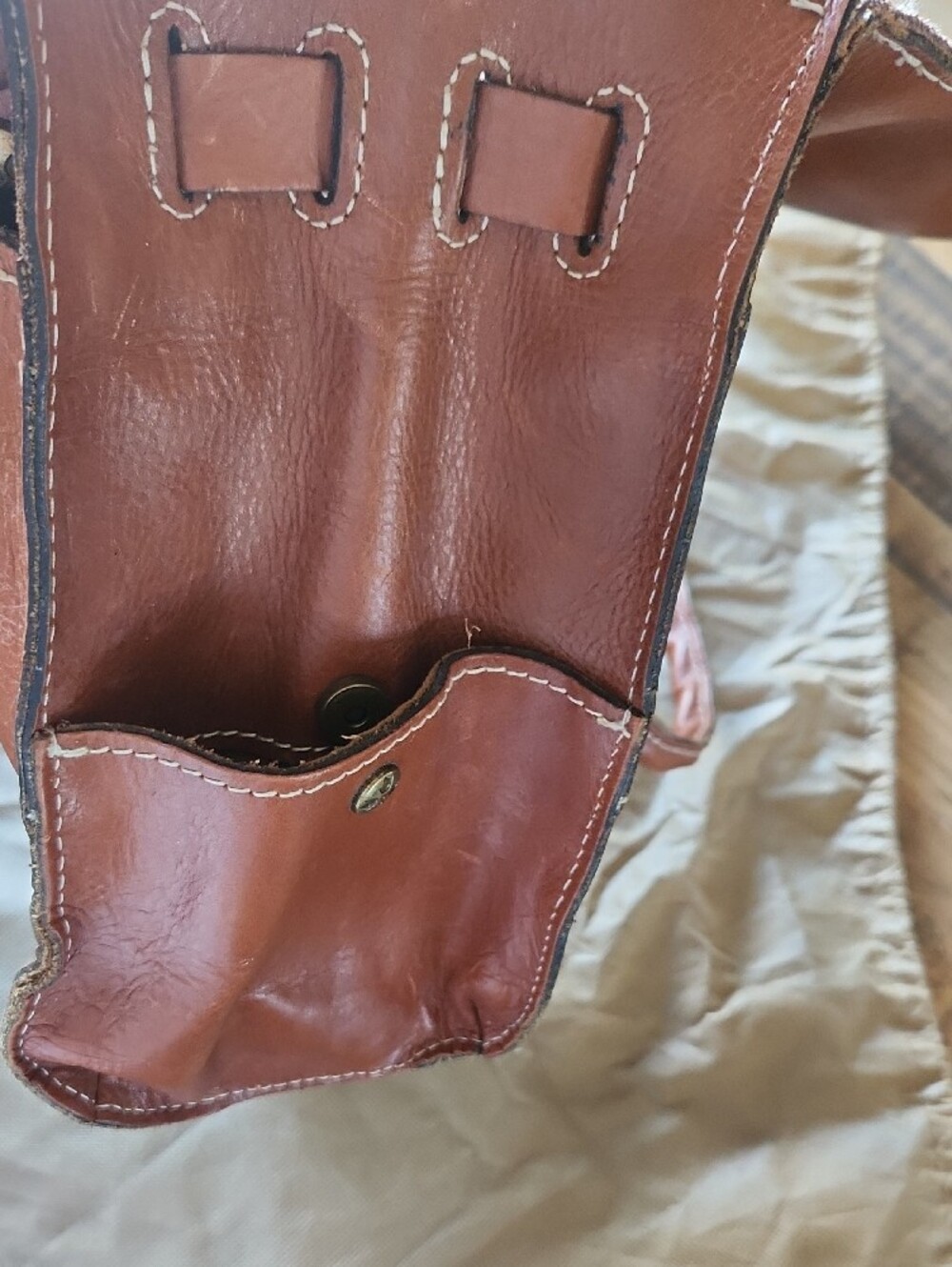 Patricia Nash Brown Leather Tote Handbag - Classic Women's Shoulder Ba/Crossbody - Picture 9 of 12